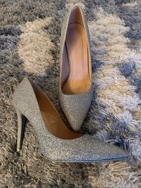 Silver Sparkly Heels